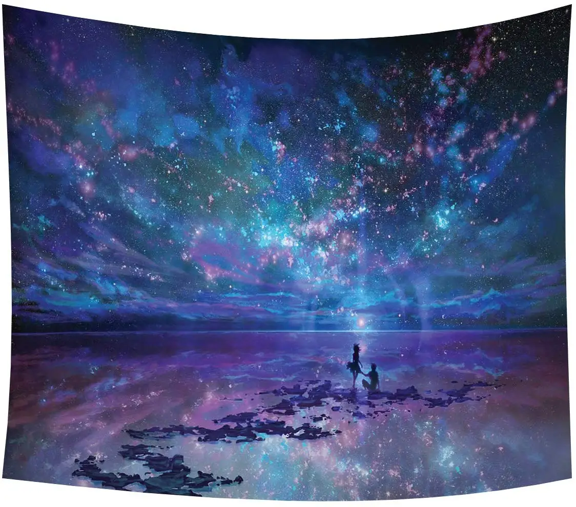 Психоделическая звезда гобелен на стену Вселенная Галактическое небо скатерть