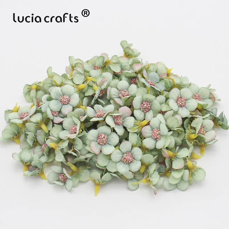 Color 8 50/100 шт. 2,5 см Мини многоцветный Дейзи цветка искусственные цветы для украшения дома свадебные Скрапбукинг Гирлянда украшение для головного убора - Цвет: Color 8