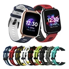 Ремешок 20 мм для часов Realme TechLife DIZO Watch 2, спортивный умный Браслет для наручных часов, двухцветный браслет для часов Realme