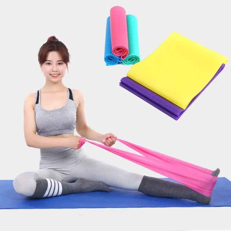 

TPE Natural Latex Yoga Pilates Resistance Bands Workout Stretching Pull Up Elastic Loop Home Therapy Strength Training