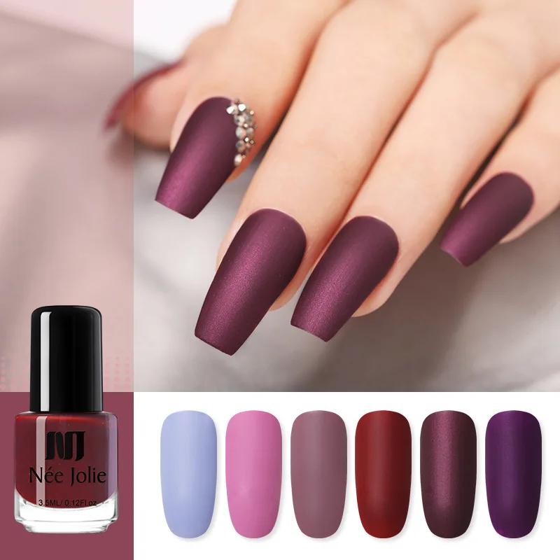 Nail Pure Color Nail Polish Glue New 21 Color Autumn and Winter Matte Matte Scrub Nail Polish
