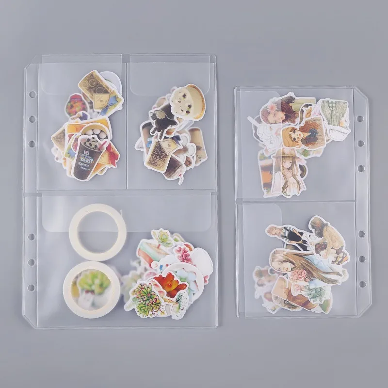 Прозрачный держатель для файлов A6 свободная Коллекционная сумка ноутбука с