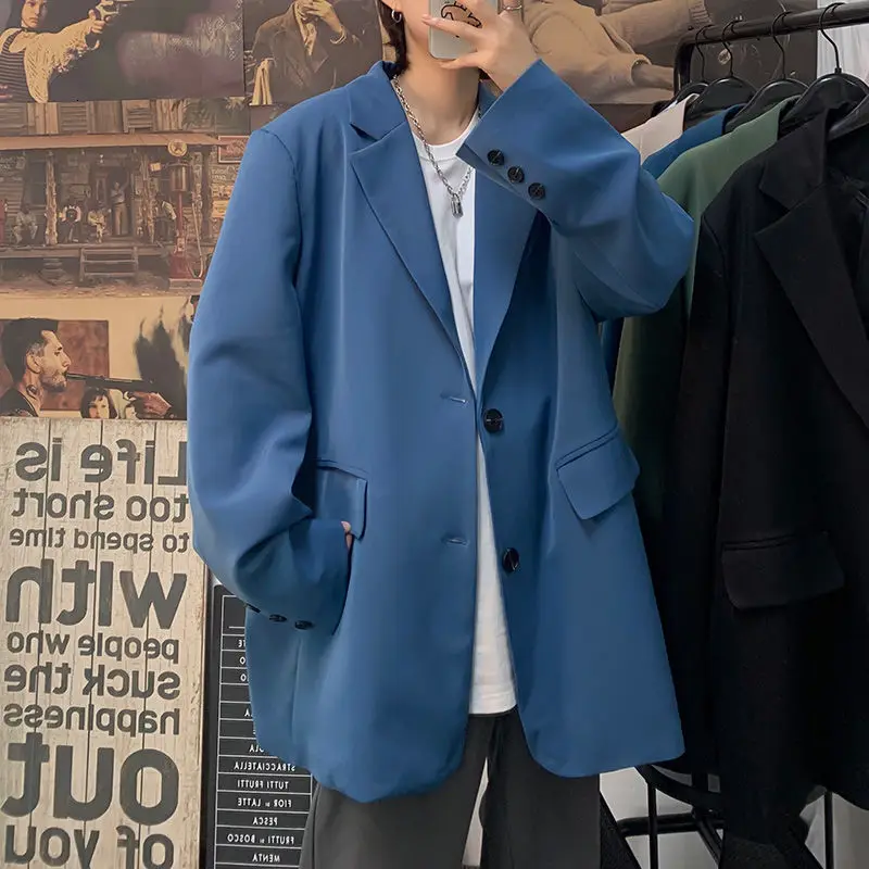 

Blazer femenino Fashionable Streetwear Solid color Women's blazer Loose Casual Suit jacktes Chaquetas de mujer 2021