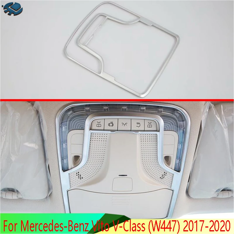 

Для Mercedes-Benz Vito (W447) V-Class 2017-2020 ABS хромированные внутренние светильники для чтения накладка