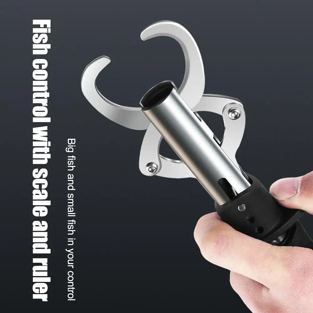 

Fish Lip Grabber Tool Set Stainless steel hole fish Control Fish Clamp Devices tainless steel Lures Fishing Lip Gripper Holder