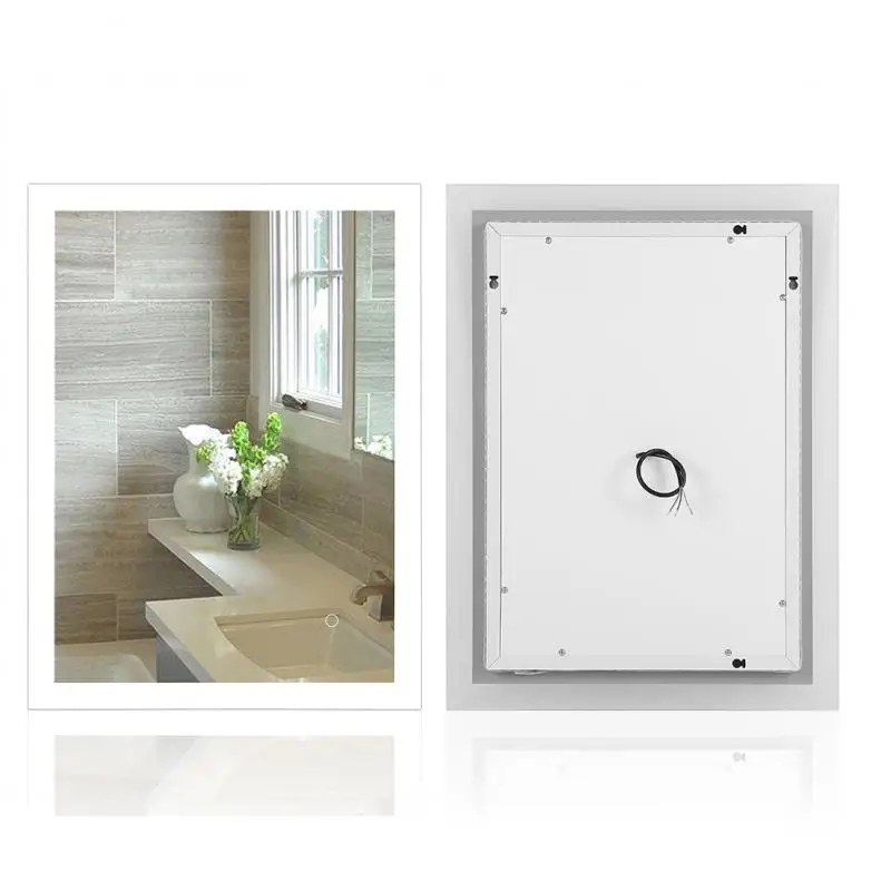 

Холодный белый противотуманный матовый корпус из алюминиевого сплава 4 мм Безмедное меркуриное зеркало для ванной горизонтальные вертикал...