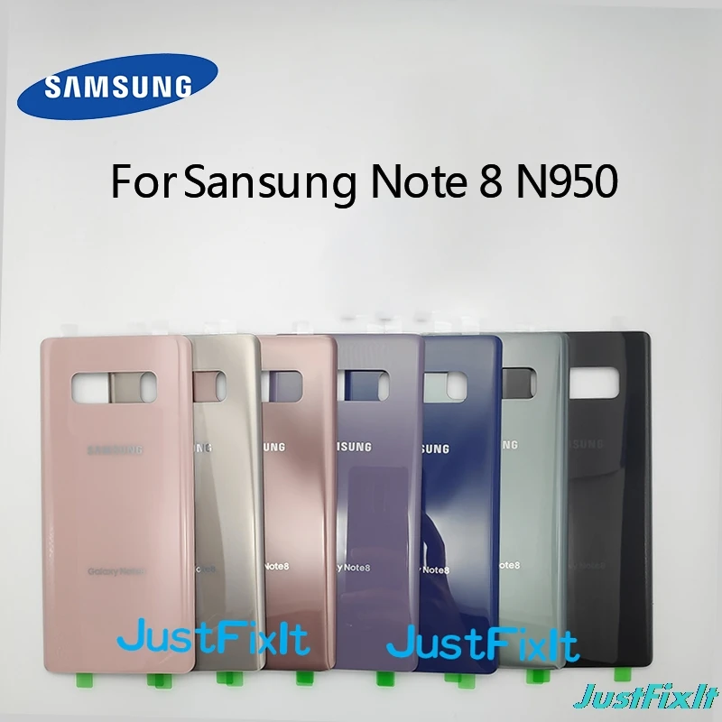 Для SAMSUNG Galaxy Note 8 N950 задняя крышка батарейного отсека стеклянная Корпус чехол