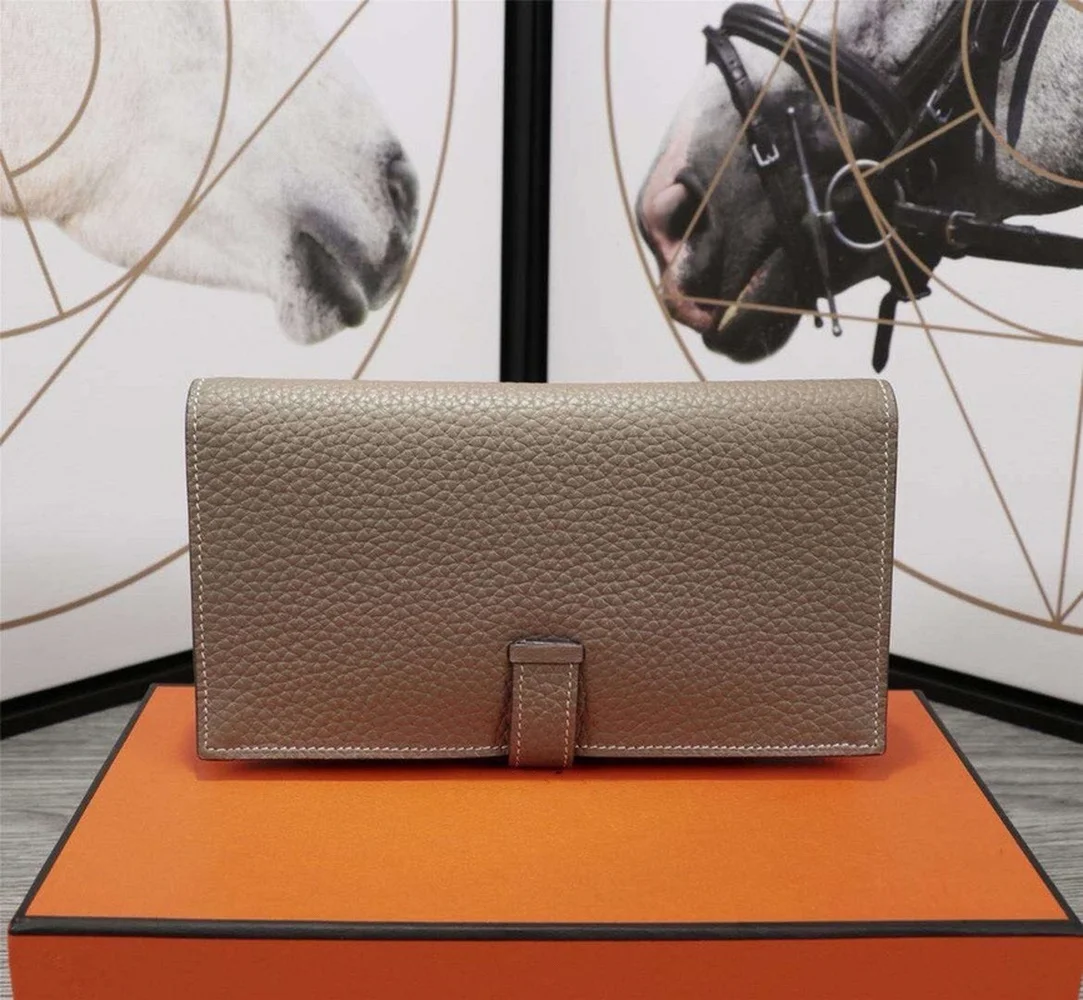 

2021 new solid color leather wallet high-end quality women's wallet wallets for women luxury wallets for women wallet