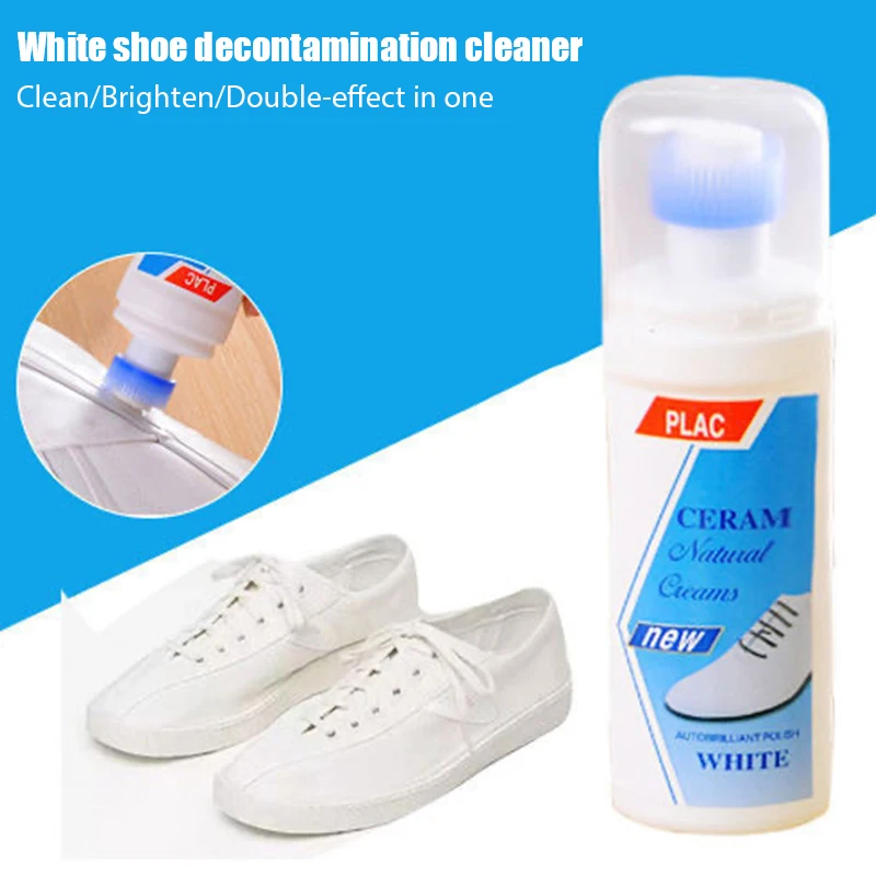 

100g White Shoe Cleaner Cleaner Cleaning Magic Shoes Powder Super Yellow Edge Whitening Sneakers Brush