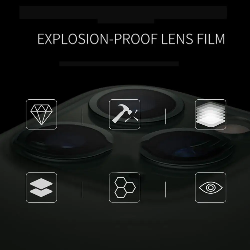 Задняя камера защита объектива закаленное стекло металлическая рамка кольцо
