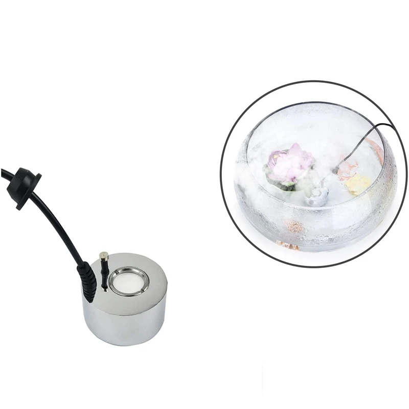 Mist Maker Fogger Ultrasonic Humidifier 2Pcs Atomizing Heads Water Fountain Pond Fog Atomizer Air US Plug | Бытовая техника