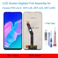 lcd screen and digitizer full assembly with frame for huawei p40 lite e free tools