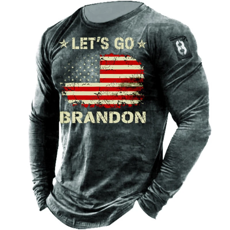 

2022 Весенняя винтажная свободная Мужская футболка в стиле Харадзюку, Повседневная футболка с длинным рукавом, модные мужские топы с круглым ...