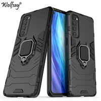 for oppo reno 4 pro 4g case armor magnetic suction stand full edge cover for oppo reno 4 pro case cover for oppo reno 4 pro 4g