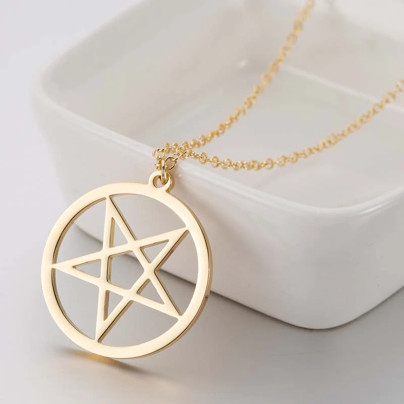 Женское ожерелье с подвеской в виде звезды|Ожерелья подвеской| |