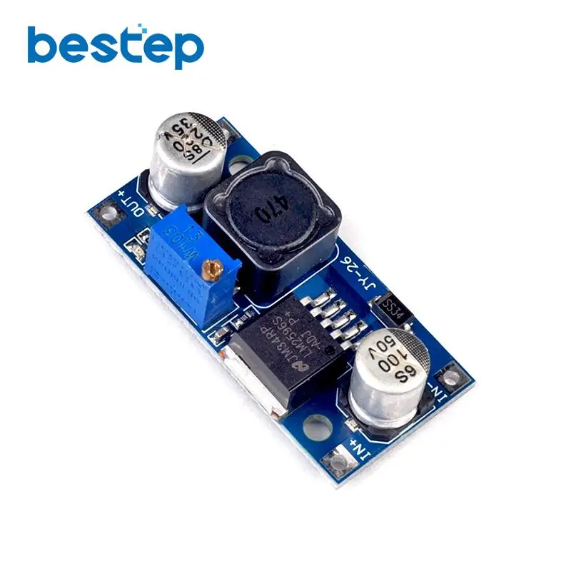 Высококачественный Регулируемый блок питания LM2596 3 А вход В 40 в выход 1 25 35