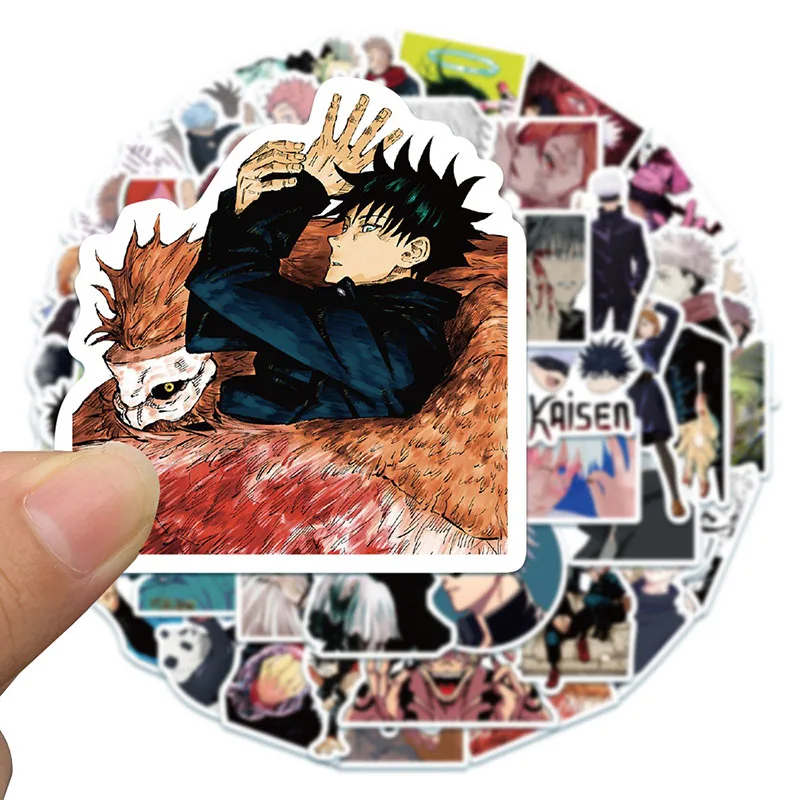 

50Pcs Jujutsu Kaisen Sticker For Computer Guitar Refrigerator Suitcase Sticker DIY Scrawl