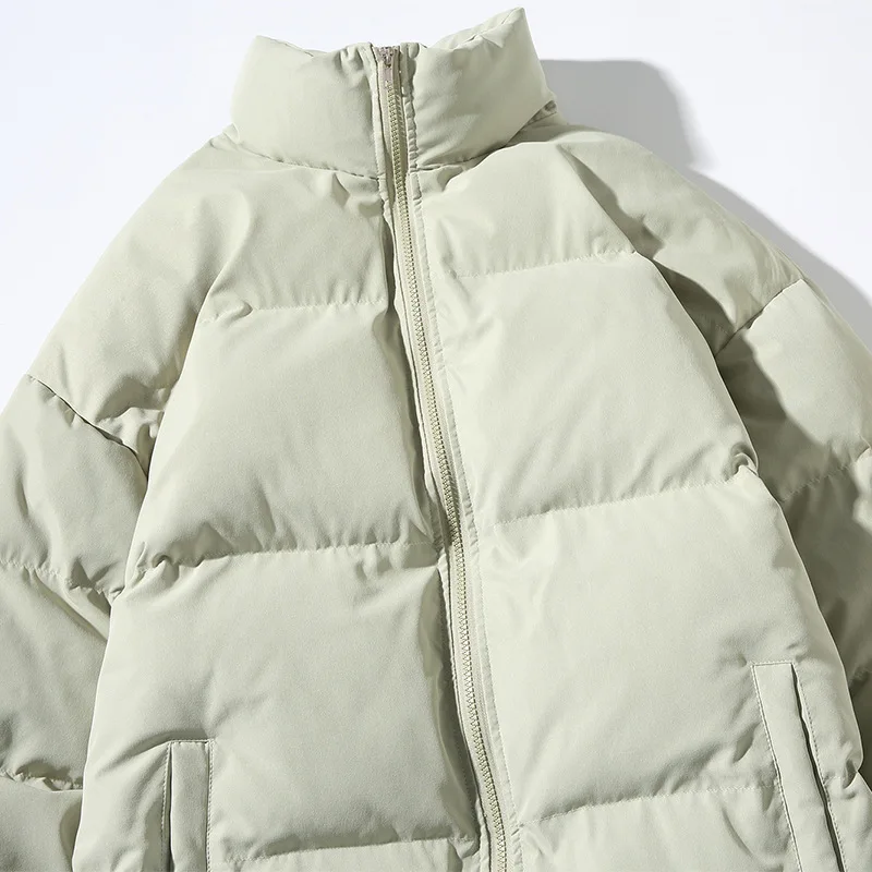 Winter Jacket Men Parkas Thicken Warm Mens Coat Stand Collar Solid Loose Jackets Parka Women Fashion Lover Streetwear Coat M-5XL