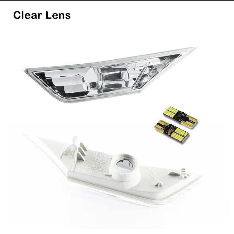 Боковые габаритные линзы JDM (2) левая и правая дымчатые для Honda Civic Sedan/Coupe/Hatchback 10-го