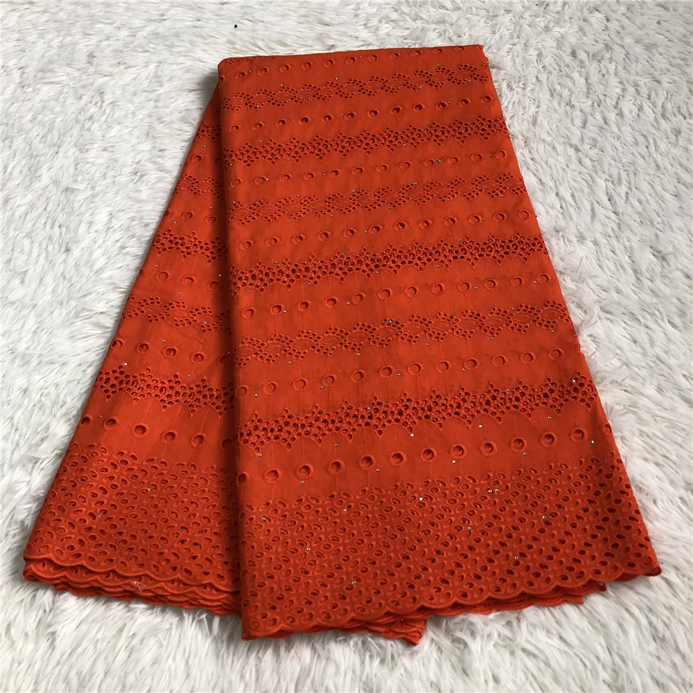 Latest2022 High Quality African Tulle Lace Fabric Cotton Embroidery French Wedding Prom Dresses Damask Golden 5Yards |