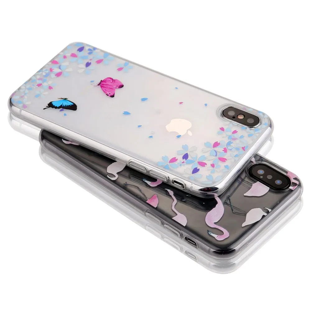 L-FADNUT прозрачный силиконовый мягкий чехол для iPhone 7 8 6 S 6 Plus X Xr Xs Max 5 5S SE ультра тонкий 360 прозрачный защитный чехол из ТПУ