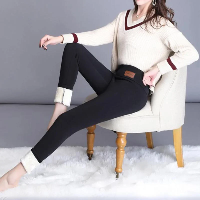 

NEW Hiking Pants Women Thermals Thick Warm Fleece Lined Winter Stretchy Pencil Leggings Pants