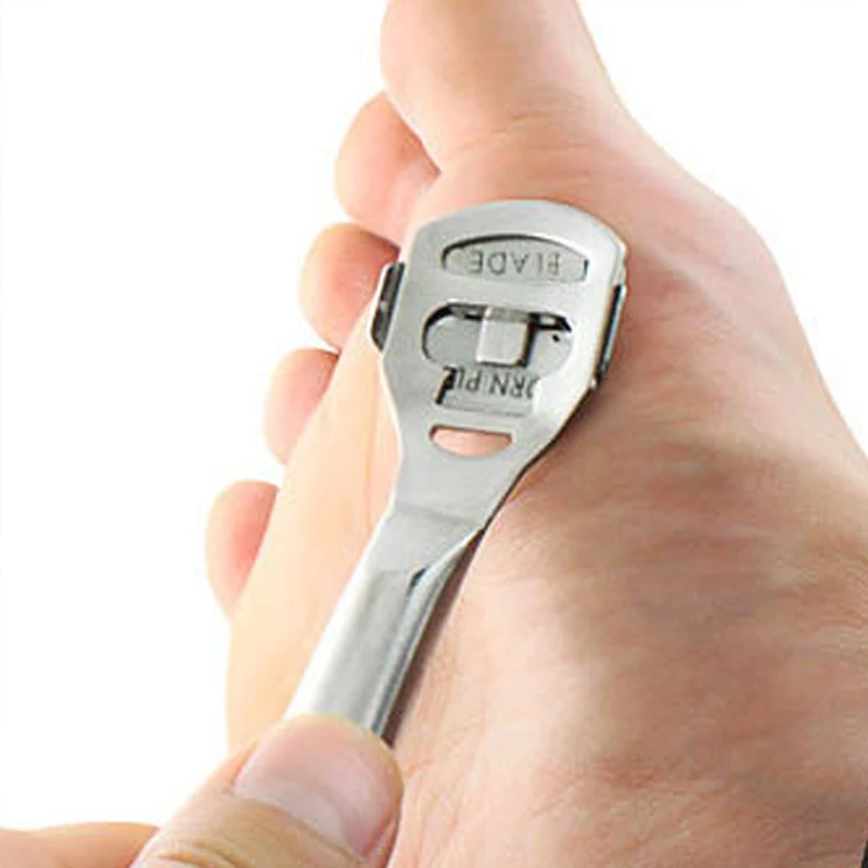

Plastic Handle Pedicure Knife Foot Skin Shaver Corn Cuticle Cutter Remover Foot Rasp File Callus +10 Blades Foot Care Tool