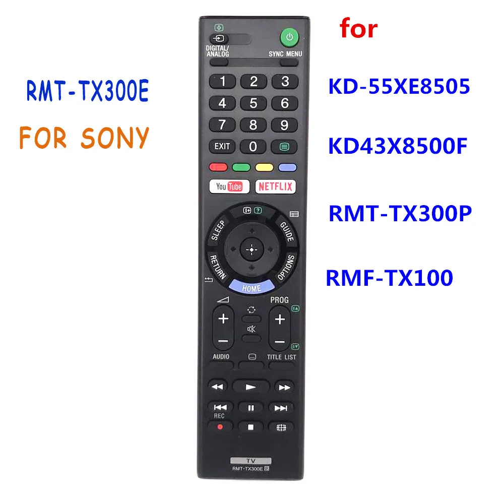 rmt tx300e remote control suitable for sony led smart tv lcd tv with youtube netflix button kd 55xe8505 kd43x8500f rmt tx300p free global shipping