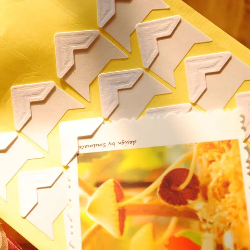 120 шт/5 листы фотоальбом Магнитные крафт винтажные угловые наклейки Скрапбукинг