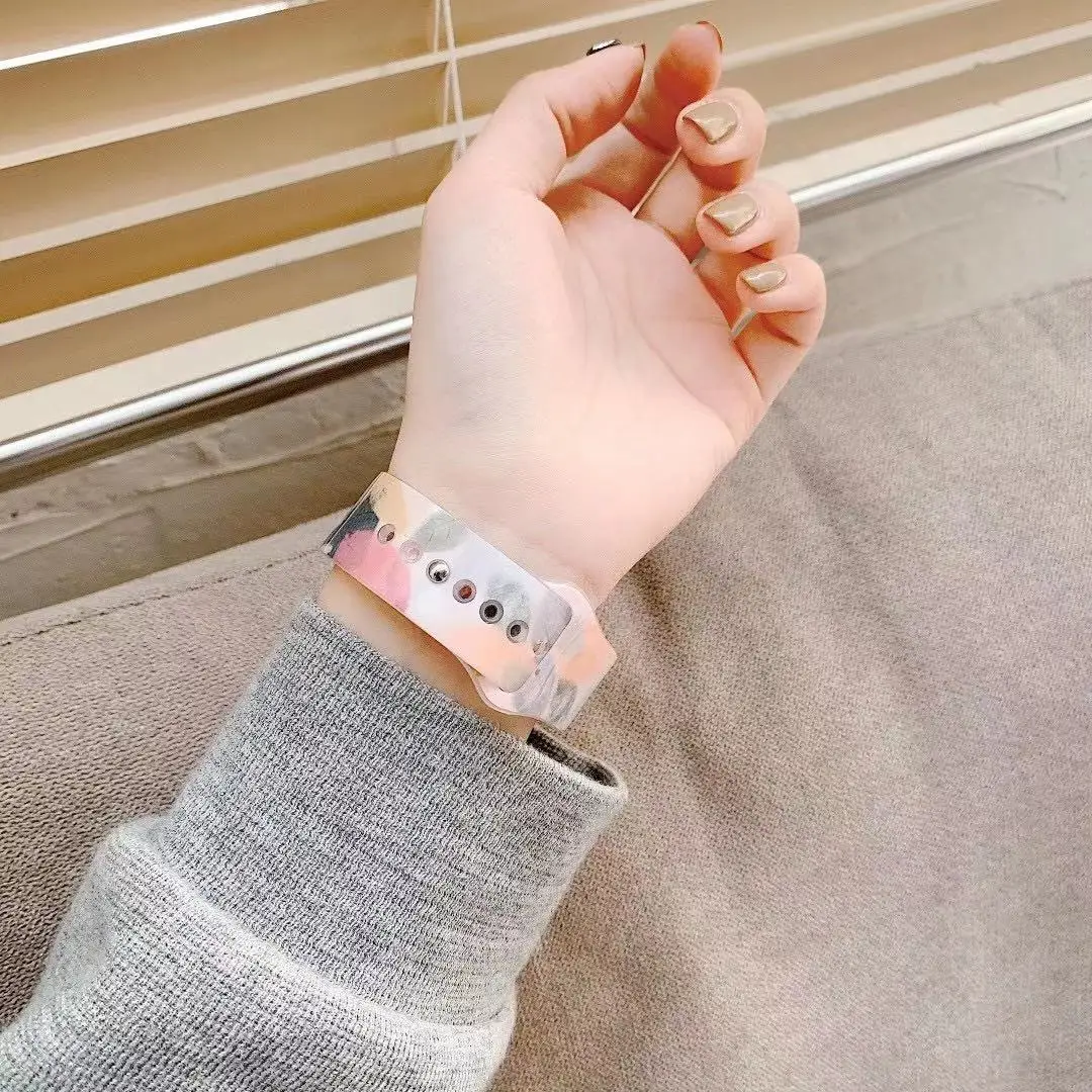 Ремешок силиконовый для Apple Watch 38 40 42 44 мм i Series 3 4 5 6 | Электроника
