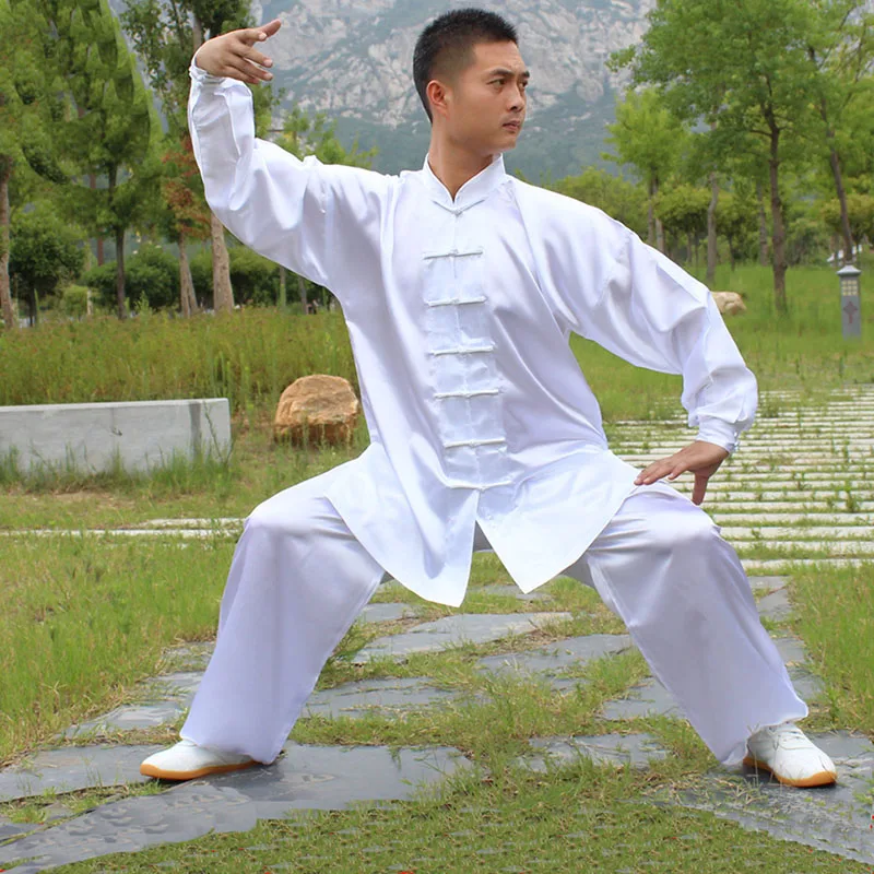 

USHINE HX11 white black yellow Tai Chi performance clothing long-sleeve KungFu uniform Wushu TaiChi uniform Children Man Woman