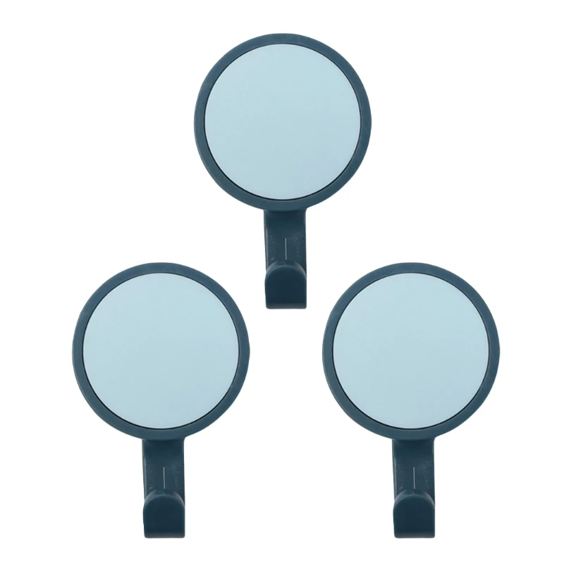 

3pcs/set Kitchen Bathroom Punch-free Wall Hooks 360 Degree Rotating Coat Hanger