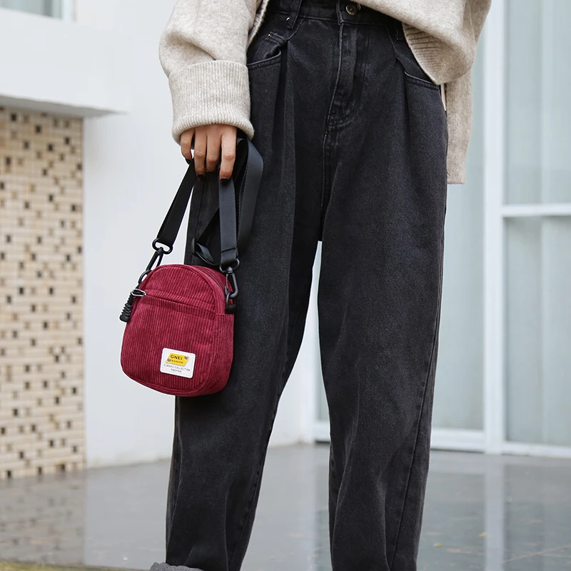 2019 Женская Мини Холщовая Сумка через плечо женская маленькая холщовая сумка