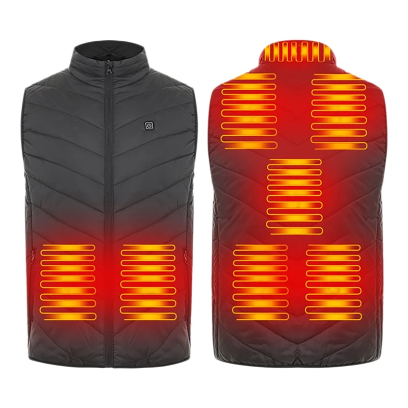 

Улучшенный жилет с подогревом для мужчин, женщин, мужчин, легкий перезаряжаемый нагревательный жилет с 3 уровнями нагрева, куртка для обогре...