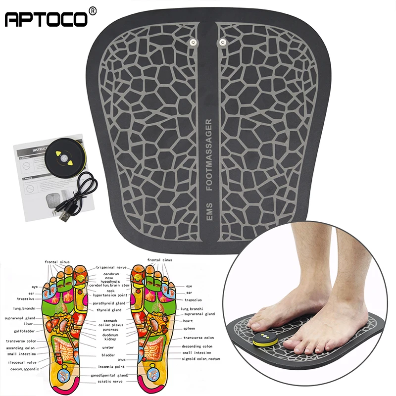 Электрический массажер для ног с зарядкой от USB стимулятор мышц десен