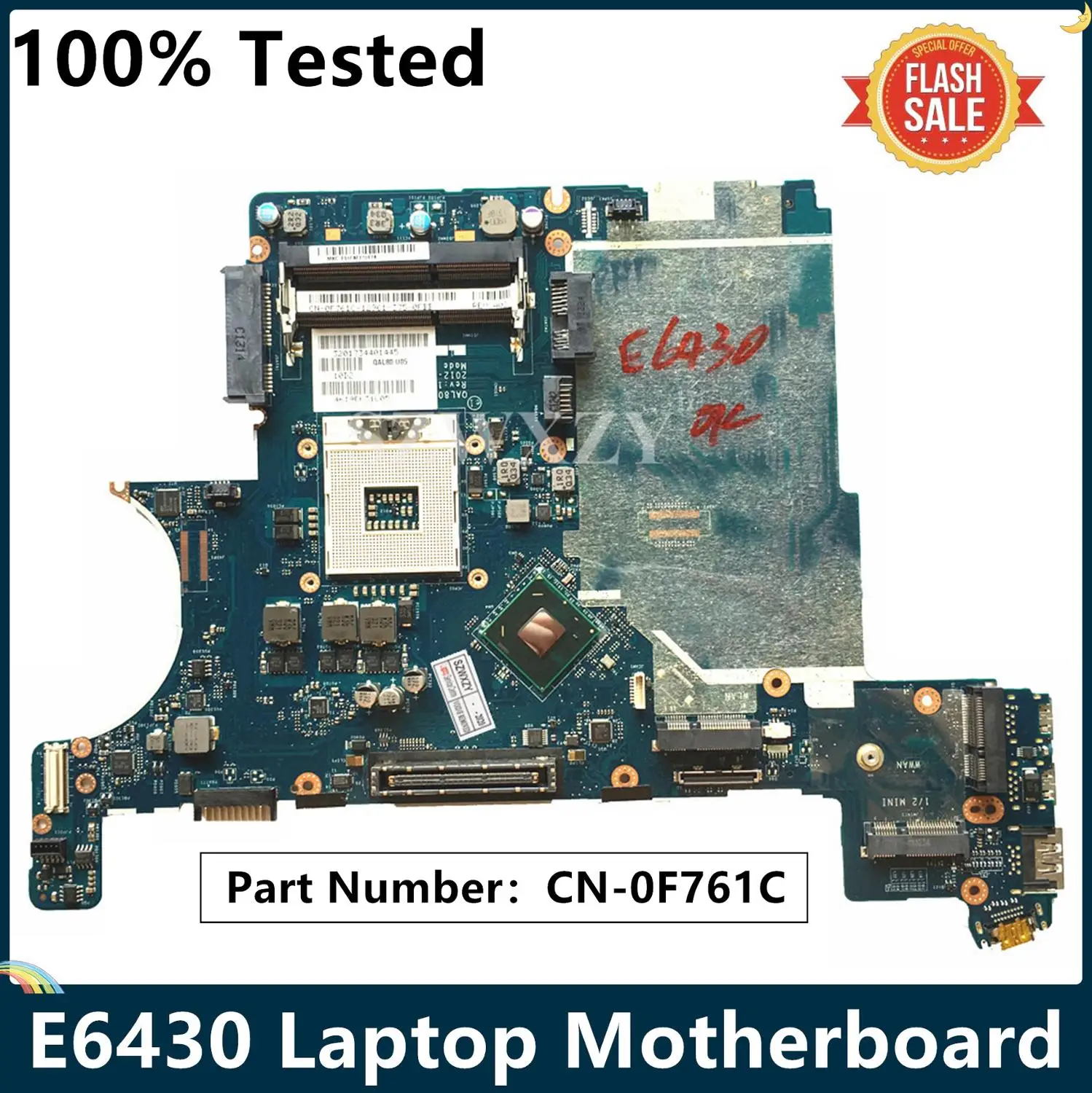 Материнская плата LSC для ноутбука DELL E6430 CN-0F761C 0F761C F761C DDR3 QM77 QAL80 LA-7781P 100%