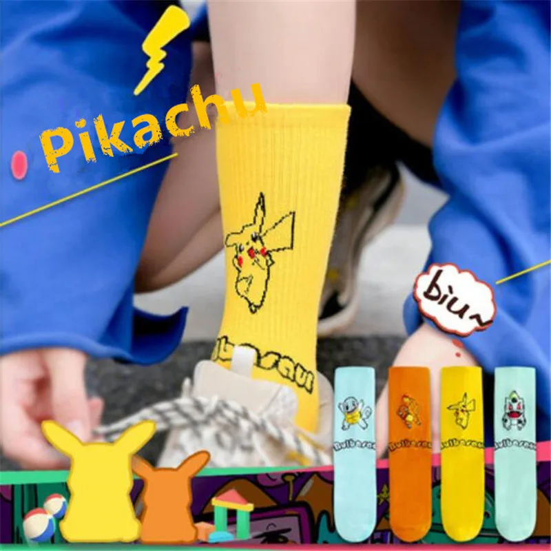 Аниме мультфильм с покемоном носки чулки Пикачу Косплей костюмы Аксессуары