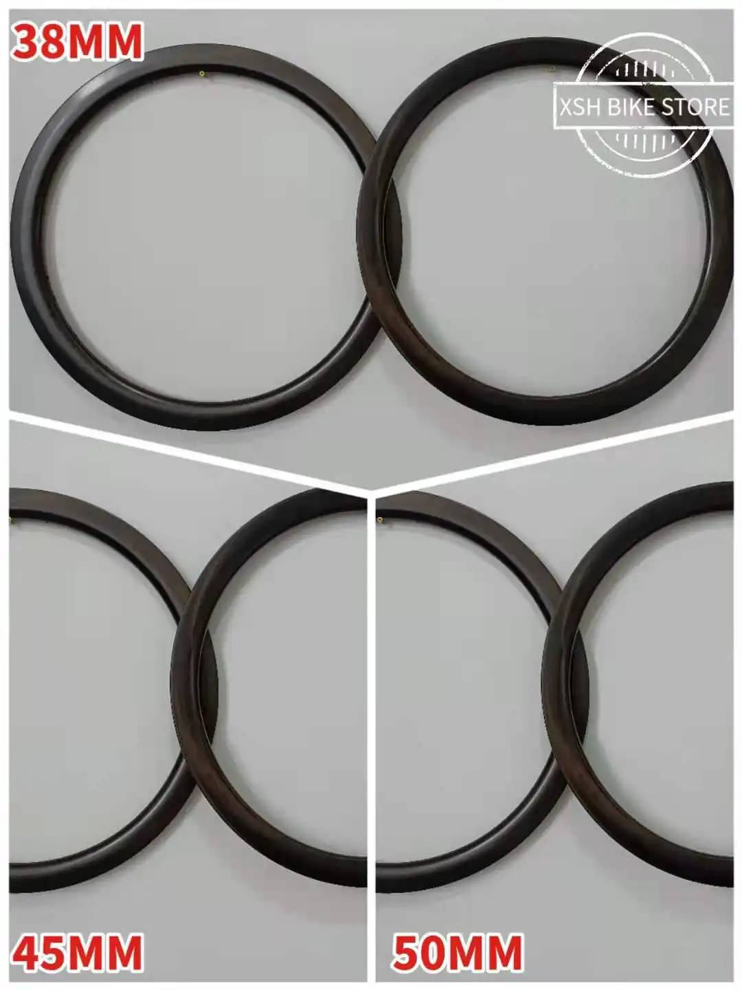 

New No Painting Carbon Rim Natural Weave 700C Road Bike Wheels Rim Retro Feeling Accept A Reservation Tubuless Rim Glossy Finish