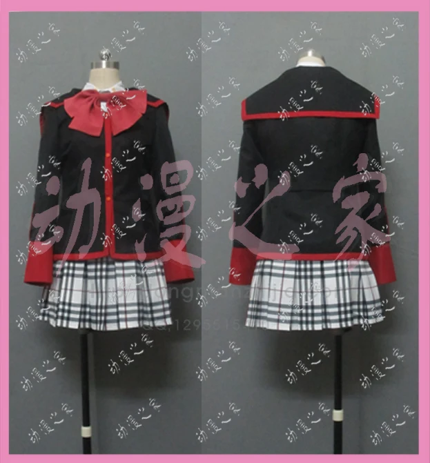 

Костюм школьной формы с юбкой и принтом Рина Нацумэ