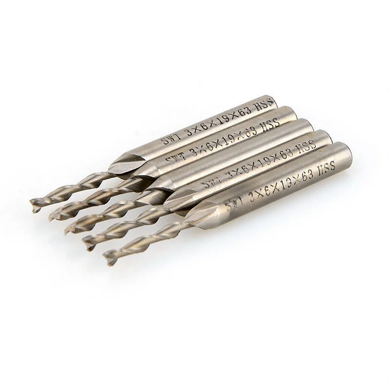 

Blade Milling cutter Tool 5pcs HSS Aluminium End mill.flute CNC Drill bit