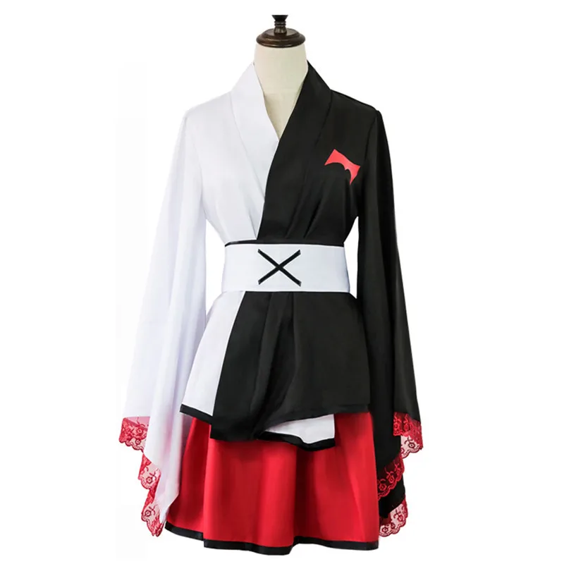 Женское платье-кимоно с рисунком из аниме данганронпа |