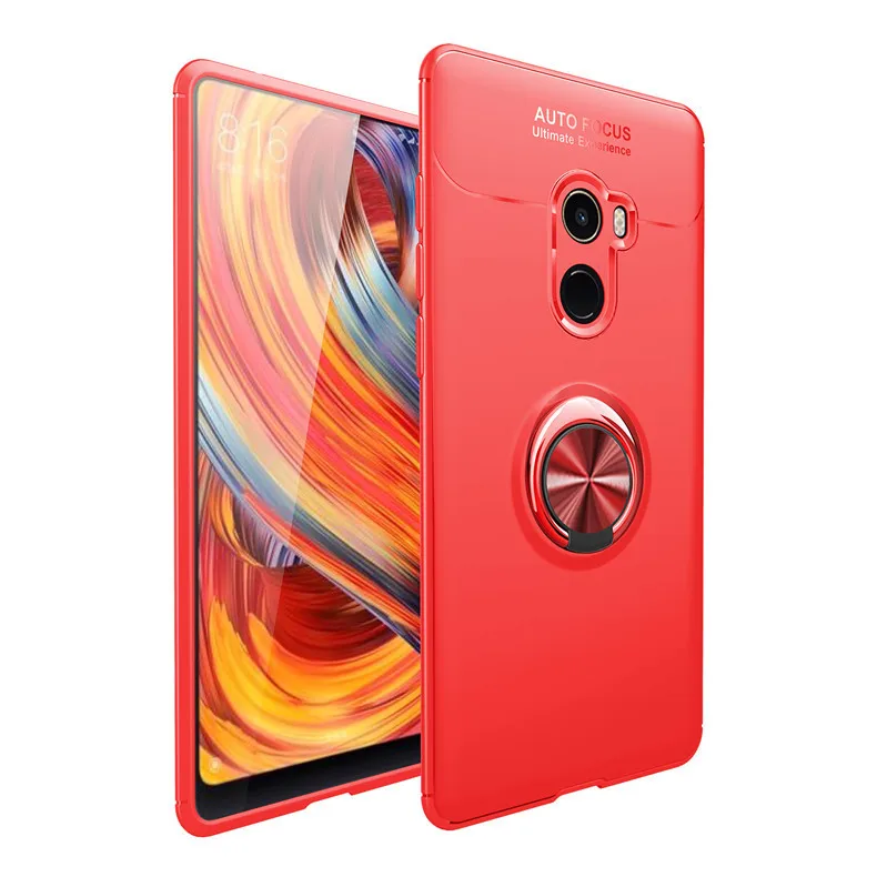Для Xiaomi mi Mix 2 Чехол, Модный деловой чехол с кольцом на палец, чехол для телефона, задняя крышка для Xiaomi mi x2