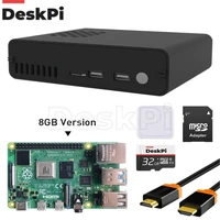 deskpi pro set top box gpio extension header infrared receiving module with 4gb 8gb raspberry pi boardfor raspberry pi 4