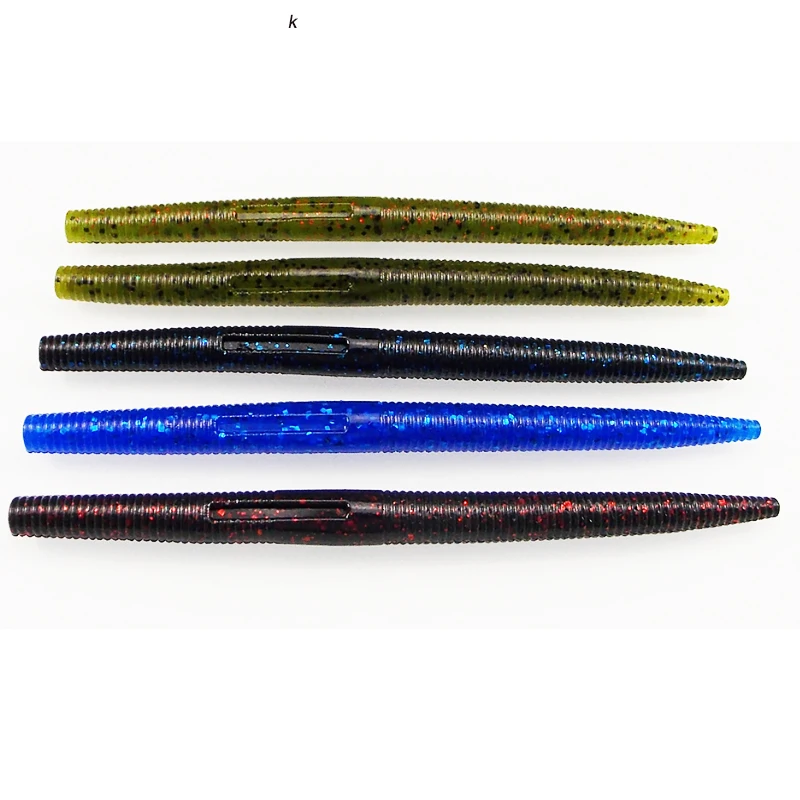 KESFISHING приманки рыболовные мягкие в виде червей 10 шт 14 см 8g Дингер червь 5 &quotLeurre