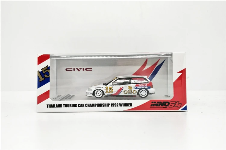 

1:64 INNO64 Honda Civic EF9 #15 Thailand Special Edition Diecast Model Car