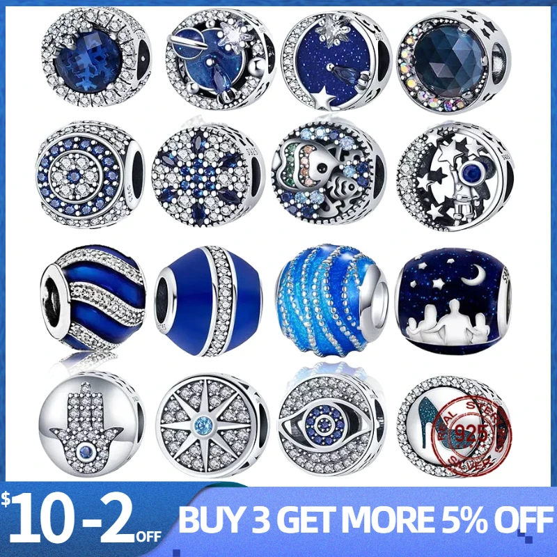 

Hot Sale 925 Sterling Silver Zircon Mermaid Fish CZ Charm Beads Fit Original Pandora Bracelet Pendants DIY Jewelry Making