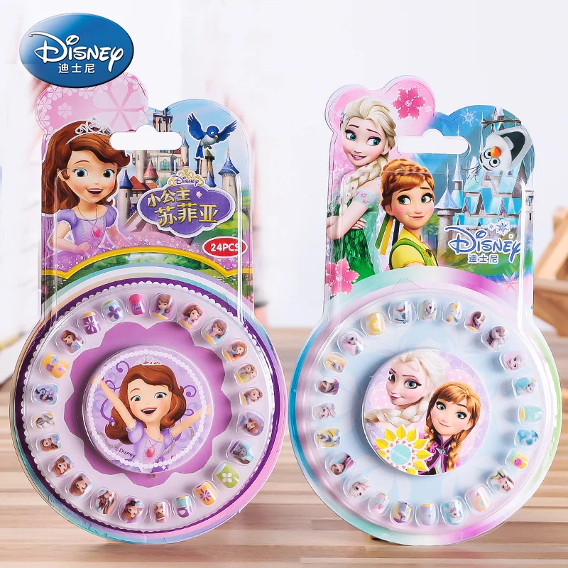 2 стикера для ногтей Disney Холодное сердце Эльза Анна София принцесса модная