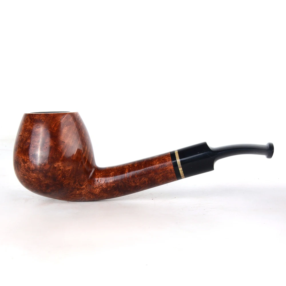 Деревянные трубки для курения Briar трубы Гладкие дым табачный фильтр сигарет