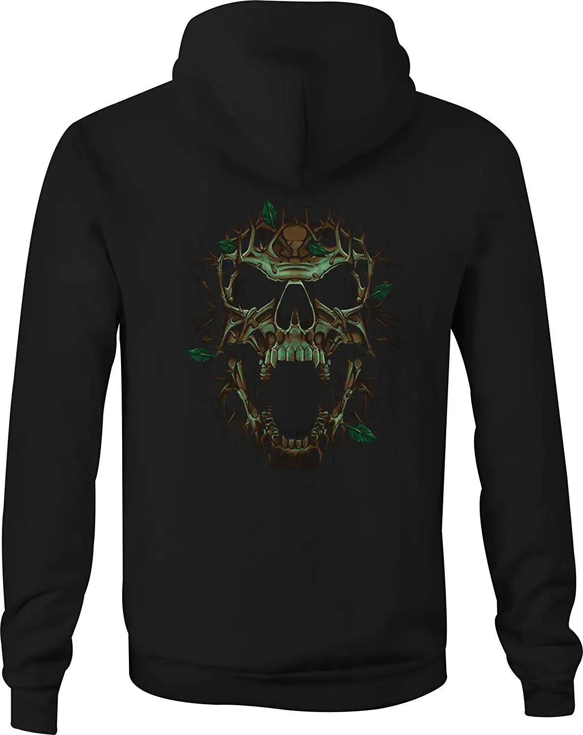 Толстовка с капюшоном на молнии черепом для мужчин |