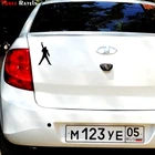 Виниловая наклейка на окно с рисунком ртути, 20x12,2 см